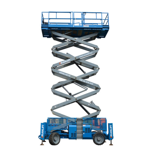 Genie GS 5390 RT (4WD, kitalpalás, SUPERDECK) típusú ollós, diesel emelő