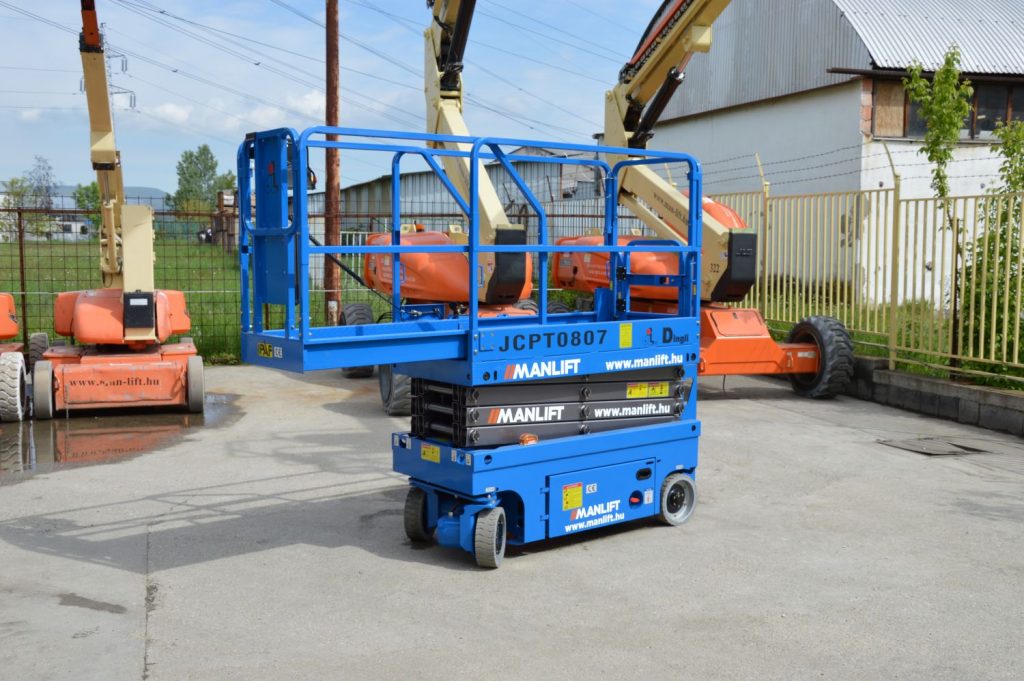 Dingli JCPT 0807 DC típusú ollós, akkumulátoros emelő