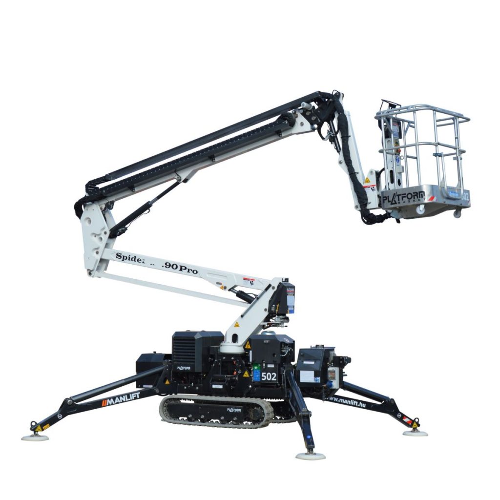 PlatformBasket Spider 18.90 PRO (HIBRID) típusú spider gumilánctalpas emelő